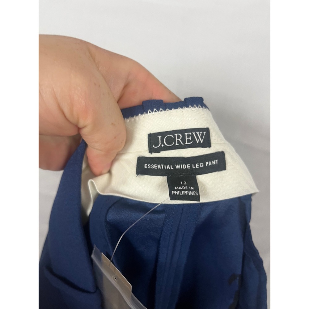 J. Crew cobalt blue wide-leg trousers - Picture 4 of 8